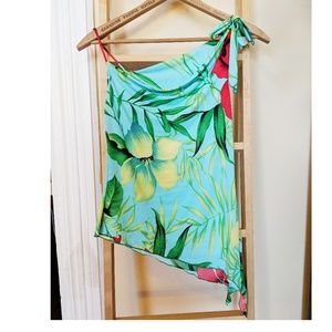 Tropical Shoulder Tank Top